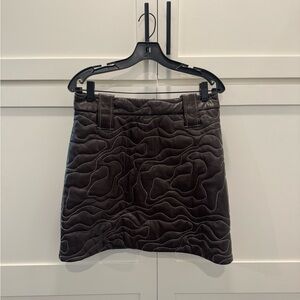 Ganni Lamb Leather Mini Skirt